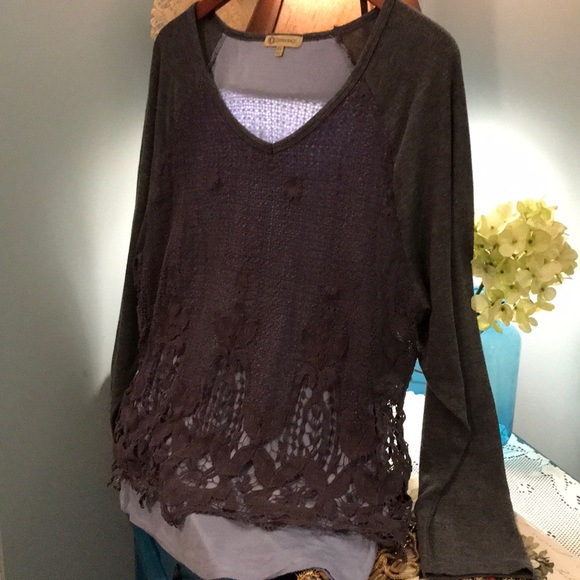 democracy lace crochet top